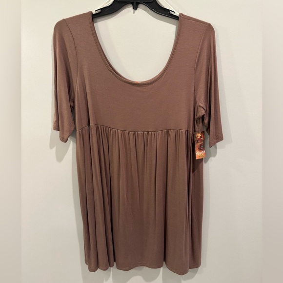 NWT Moa Tunic Long Sleeve Size 3X Brown - Picture 1 of 4